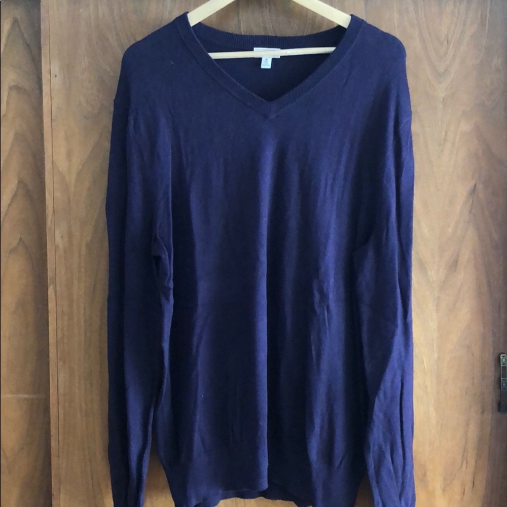 GAP cotton cashmere vneck sweat size L